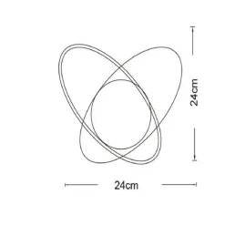 APPLIQUE LAMPADA DA INTERNO A PARETE IN STILE CONTEMPORANEO CON ATTACCO G9 NERO ORO AQ58