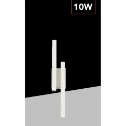 APPLIQUE LAMPADA DA PARETE A LED 10W 800LM CCT IP20 DESIGN ONDA MODERNO BIANCO E26-3C