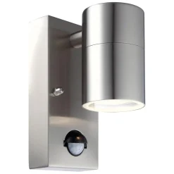 APPLIQUE LAMPADA DA PARETE CORPO IN ALLUMINIO CON SENSORE MOVIMENTO GU10 IP44