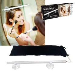 APPLIQUE LAMPADA DA PARETE SPECCHIO A LED CON VENTOSE PER MAKE UP USB 6500K