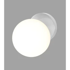 APPLIQUE LAMPADA DA PARETE CON SFERA ATTACCO E27 15CM DESIGN MODERNO SEMPLICE 10557