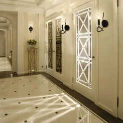 APPLIQUE LAMPADA DA PARETE A CANDELA E14 A SPIRALE SINGOLA NERO DESIGN ELEGANTE 00521