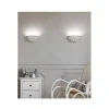 APPLIQUE LAMPADA PARETE GESSO A FORMA DI MEZZALUNA CON STELLE INTAGLIATE GS-E61