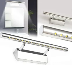 APPLIQUE LAMPADA PER SPECCHIO BAGNO DA PARETE CON 30 LED LUCE BIANCO FREDDO