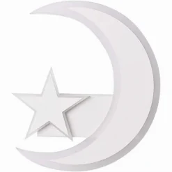 APPLIQUE LAMPADA STELLA E LUNA A LED MODERNA 11W TRE COLORAZIONE DI LUCE E47-3C