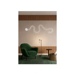 APPLIQUE LED 28 W LAMPADA PARETE A NASTRO BIANCO LUCE CALDA FREDDA NATURALE E69-B