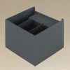 APPLIQUE LED A CUBO 12 WATT LAMPADA QUADRATA GRIGIO DA PARETE INTERNO IP20 00762