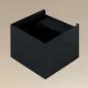APPLIQUE LED A CUBO 12 WATT LAMPADA QUADRATA NERO DA PARETE INTERNO IP20 00755
