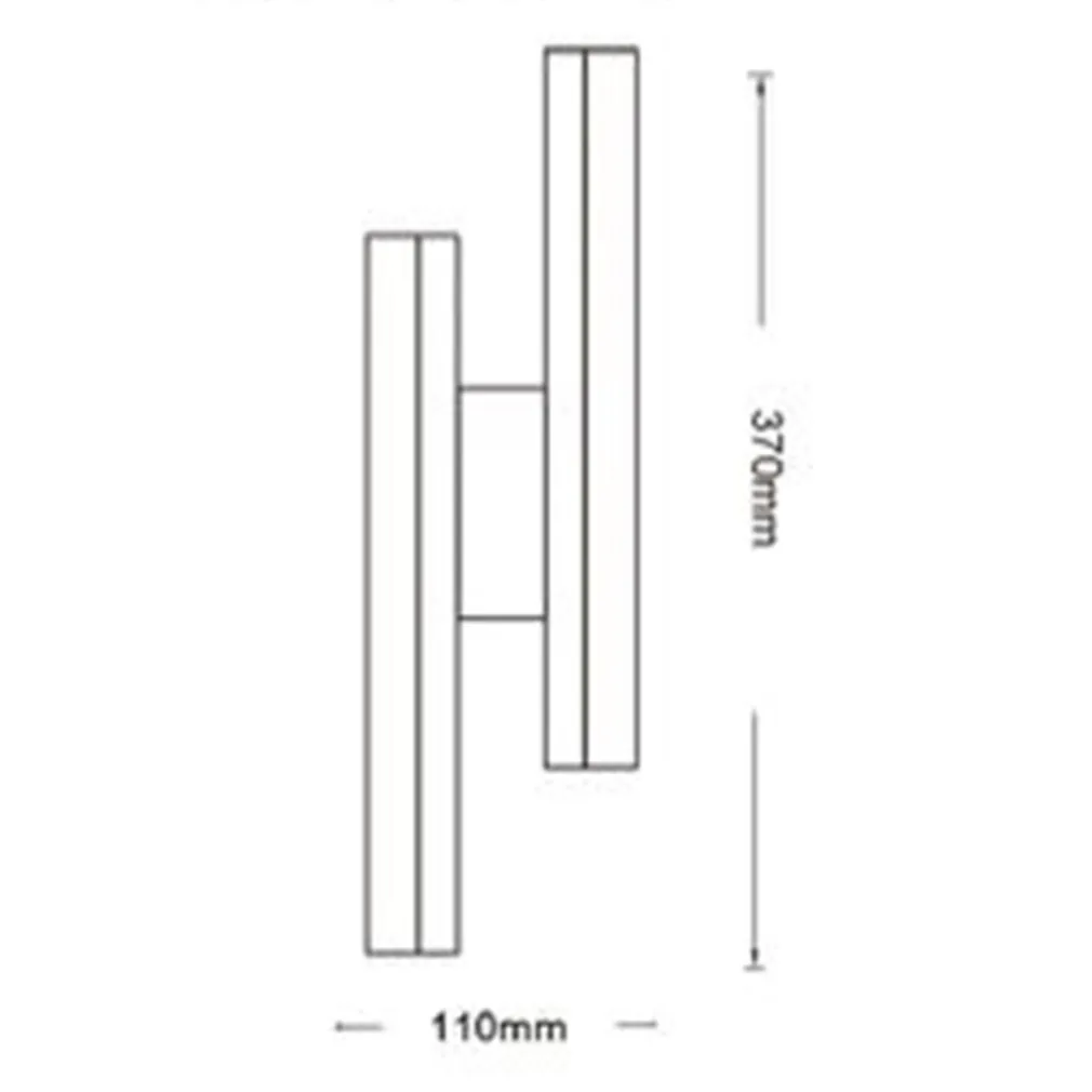 APPLIQUE LED BIANCO LAMPADA PARETE MODERNO 10W CCT 3 TONALITÀ LUCE 3000-4000-6500K E87-B3C