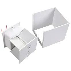 APPLIQUE LED CUBO BIANCO LAMPADA DA PARETE 5W 750LMN LUCE REGOLABILE UPDOWN IP65