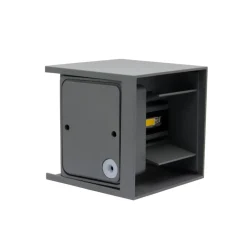 APPLIQUE LED CUBO GRIGIO LAMPADA DA PARETE 12W 1500L LUCE REGOLABILE UPDOWN IP65
