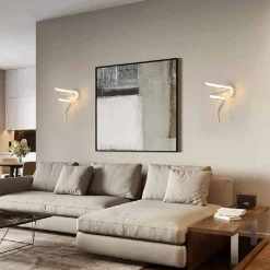 APPLIQUE LED CURVO 10 W LAMPADA DA PARETE STILIZZATA 3 COLORAZIONI LUCE AQ19-3C