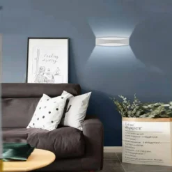 APPLIQUE LED DA MURO 12W UP & DOWN IN ALLUMINIO BIANCO 3 TEMPERATURE LUCE E59-B3C