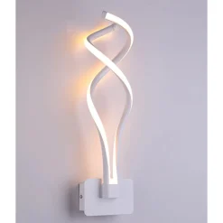 APPLIQUE LED DA PARETE 18W MODERNA INTRECCIATO BIANCO LAMPADA LUCE NATURALE 00107