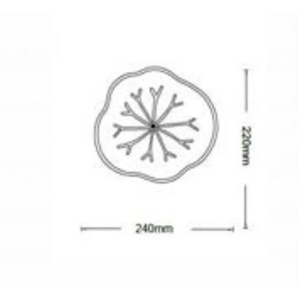 APPLIQUE LED DECORATIVA EFFETTO VENATURE FOGLIA MURO LAMPADA 14W MODERNA AQ10-3C