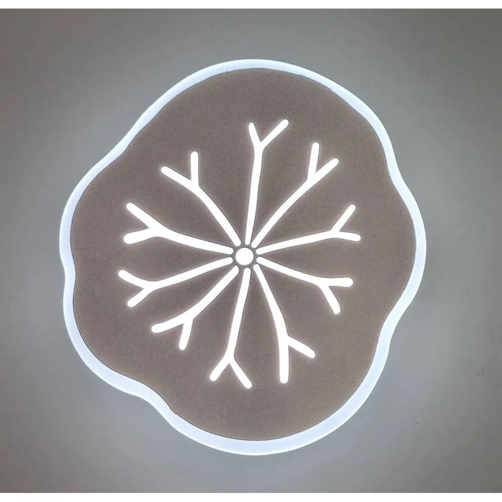 APPLIQUE LED DECORATIVA EFFETTO VENATURE FOGLIA MURO LAMPADA 14W MODERNA AQ10-3C