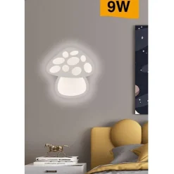 APPLIQUE LED FORMA FUNGO LAMPADA PARETE DECORATIVA 9W 3 COLORAZIONE LUCE AQ26-B3C
