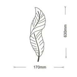 APPLIQUE LED LAMPADA MURO 12W CCT 3 TONALITÀ LUCE DESIGN PIUMA BIANCA ORO RESINA AQ24-B3C