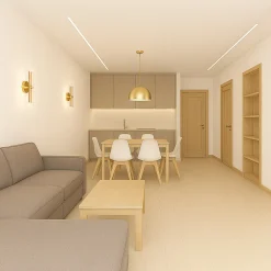 APPLIQUE LED MODERNO DA PARETE 6W IN METALLO DORATO ACRILICO TECNOLOGIA CCT SWITCH AQ32-3C