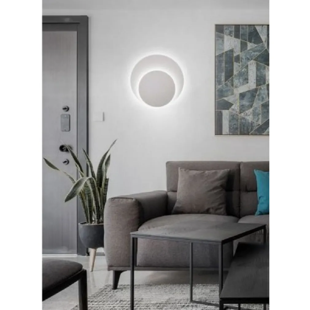 APPLIQUE LED PARETE ECLIPSE 18 W LUCE FREDDA 6500K NATURALE 4000K CALDA 3000K E60