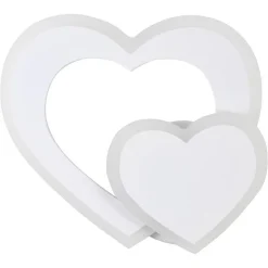 APPLIQUE LED PARETE FORMA DOPPIO CUORE MODERNO 12W 3 MODALITÀ COLORE LUCE E83-3C