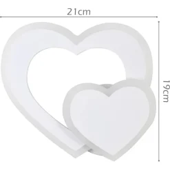 APPLIQUE LED PARETE FORMA DOPPIO CUORE MODERNO 12W 3 MODALITÀ COLORE LUCE E83-3C