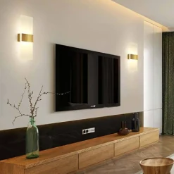 APPLIQUE LED RETTANGOLARE 10W PARETE DOPPIA EMISSIONE 3 COLORAZIONE LUCE E37-C3C