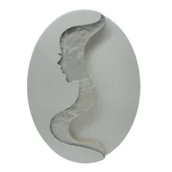 APPLIQUE LED 7W A MURO CON RAFFIGURAZIONE VOLTO DONNA 3 COLORAZIONE LUCE AQ12-3C