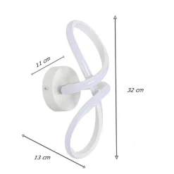 APPLIQUE MODERNO INTRECCIATO A LED 13 W DA PARETE 3 COLORAZIONE DI LUCE AQ30-3C