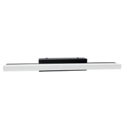 APPLIQUE MODERNO NERO LAMPADA PARETE LED 9W 4000K LUCE SPECCHIO BAGNO VETRO SATINATO