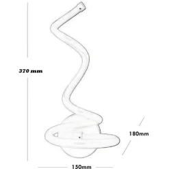 APPLIQUE MODERNO SPIRALE LED 12 W DA PARETE ABAT JOUR 3 COLORAZIONE LUCE E24-3C