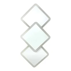 APPLIQUE MODERNO TRIPLO ROMBI A LED 14W DA PARETE 3 COLORAZIONI DI LUCE AQ31-B3C
