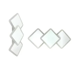 APPLIQUE MODERNO TRIPLO ROMBI A LED 14W DA PARETE 3 COLORAZIONI DI LUCE AQ31-B3C