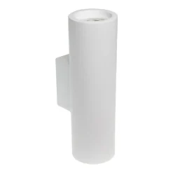 APPLIQUE PARETE DOPPIA EMISSIONE UP DOWN GESSO VERNICIABILE CILINDRO GU10 GS-E50