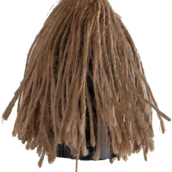 APPLIQUE PARETE E70 VINTAGE IN LEGNO CORDA CANAPA MURO COUNTRY PORTALAMPADA E27