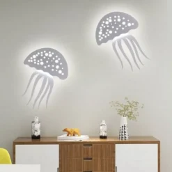 APPLIQUE PARETE LED MEDUSA 3 TONALITÀ LUCE MODERNO 8W BIANCA DIMMERABILE AQ27-B3C