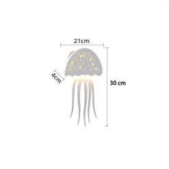 APPLIQUE PARETE LED MEDUSA 3 TONALITÀ LUCE MODERNO 8W BIANCA DIMMERABILE AQ27-B3C