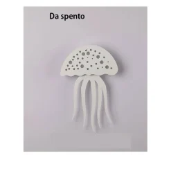 APPLIQUE PARETE LED MEDUSA 3 TONALITÀ LUCE MODERNO 8W BIANCA DIMMERABILE AQ27-B3C
