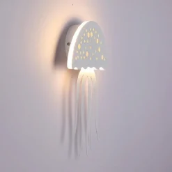 APPLIQUE PARETE LED MEDUSA 3 TONALITÀ LUCE MODERNO 8W BIANCA DIMMERABILE AQ27-B3C