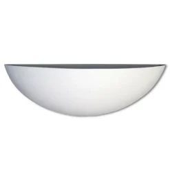 APPLIQUE PARETE MEZZA LUNA GESSO DOPPIA EMISSIONE VERNICIABILE ATTACCO R7S