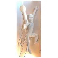 APPLIQUE PARETE RETRÒ PER INTERNI A FORMA DI SCIMMIA ILLUMINAZIONE VINTAGE E44