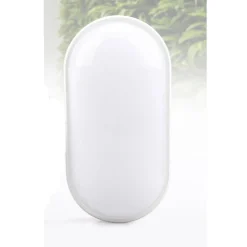 APPLIQUE PLAFONIERA LED LAMPADA OVALE TARTARUGA ESTERNO INTERNO A PARETE 15W