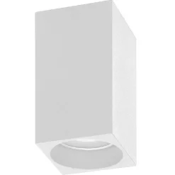 APPLIQUE SOFFITTO PORTAFARETTO IN GESSO A CUBO VERNICIABILE ATTACCO GU10 GS-C14