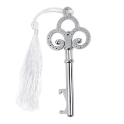 APRIBOTTIGLIE APRI BOTTIGLIA CHIAVE NAPPA BIANCA SEGNAPOSTO POSTO BOMBONIERA