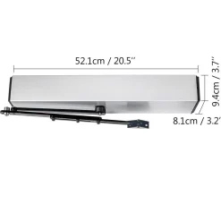 APRIPORTA AUTOMATICO MAGNETICO A BATTENTE 50 W REGOLABILE A 120 GRADI IN ACCIAIO