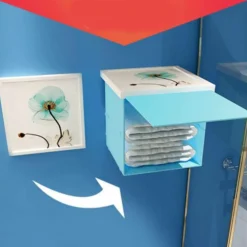 ARMADIETTO DA BAGNO NASCOSTO PIEGHEVOLE IMPERMEABILE PORTAOGGETTI SALVASPAZIO