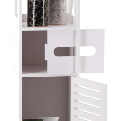 ARMADIETTO PORTAOGGETTI RIPIANI PORTA CARTA IGIENICA ORGANIZER DA BAGNO PER PICCOLI SPAZI