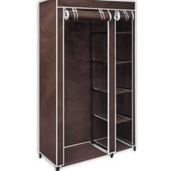 ARMADIO GUARDAROBA TESSUTO TNT 110X46XH175CM CABINA APPENDIABITI ACCIAIO