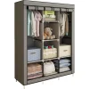 ARMADIO ORGANIZZATORE ABBIGLIAMENTO IN TELA CON 2 BINARI SOSPESI ASTA 6 RIPIANI