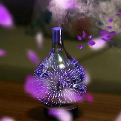 AROMATERAPIA 7 LED 3D UMIDIFICATORE DIFFUSORE AROMI CASA UFFICIO HYTC008